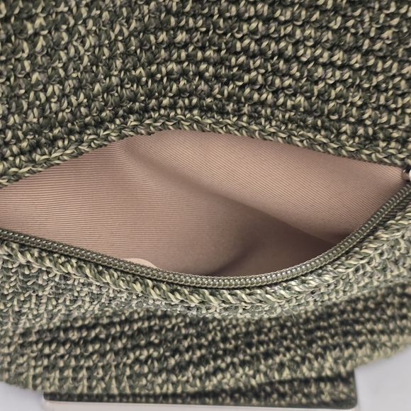 THE SAK Classic Hand Crochet Boho Casual Everyday Hobo Crossbody Moss Green - Picture 10 of 14